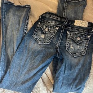 MISS ME jeans!! Mid wash not too dark or light!